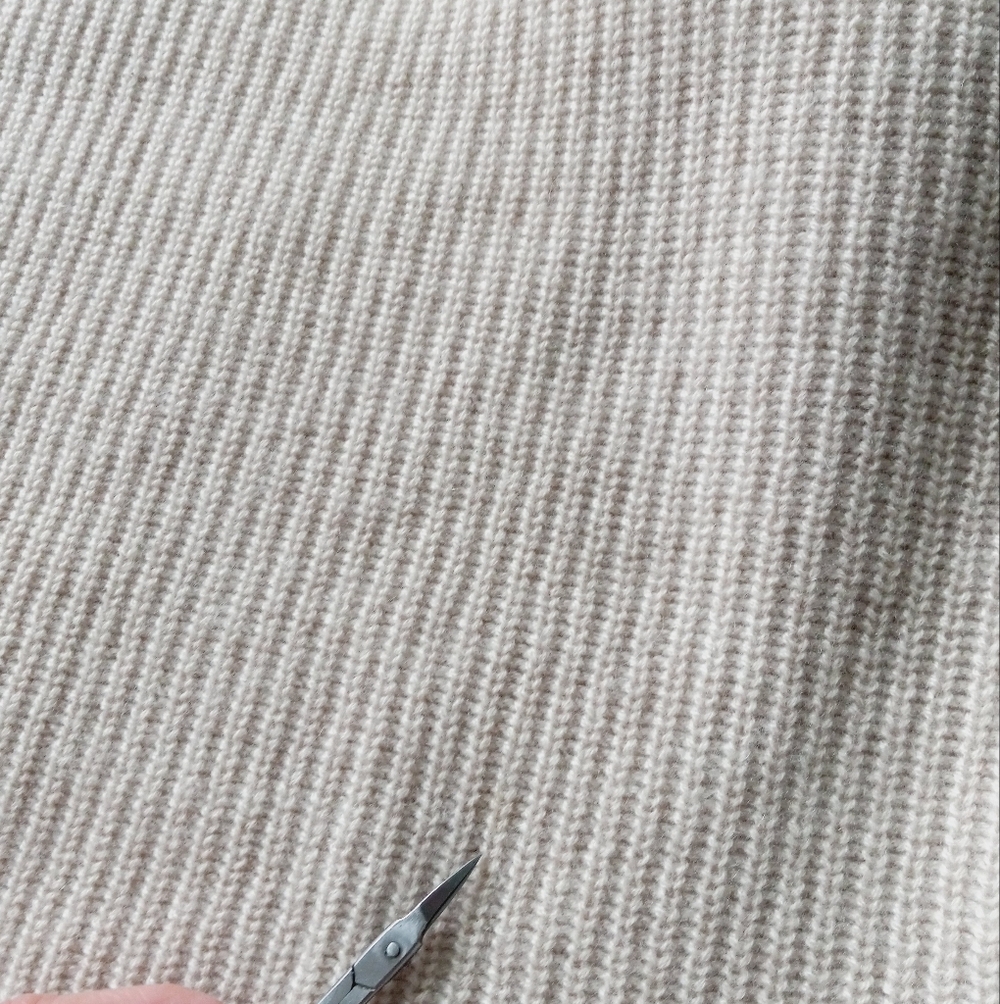 Jenni Kayne Cashmere Fisherman Sweater In Oatmeal M - Picture 7 of 16